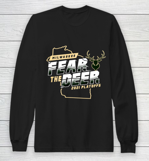 Fear Deer Milwaukee Bucks Finals Champs Long Sleeve T-Shirt