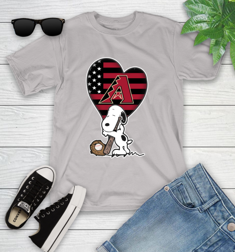 Washington Capitals MLB Baseball The Peanuts Movie Adorable Snoopy Youth T-Shirt 12