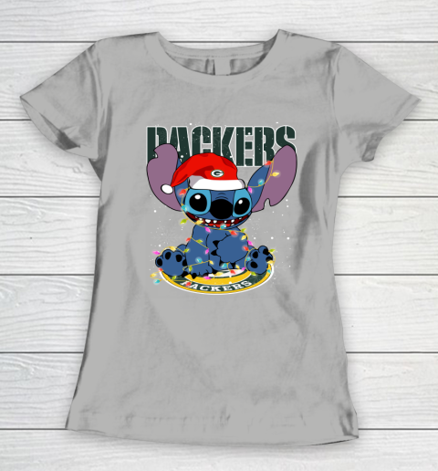Green Bay Packers NFL Football noel stitch Christmas Women's T-Shirt 8