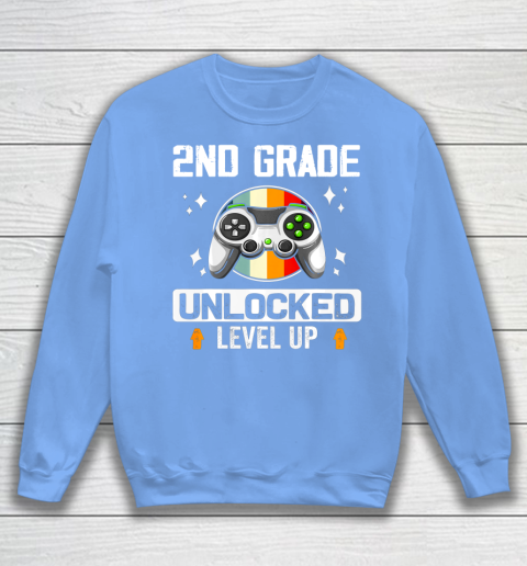 Next Level t shirts 2nd Grade Unlocked Level Up Back To School Second Grade Gamer Sweatshirt 8