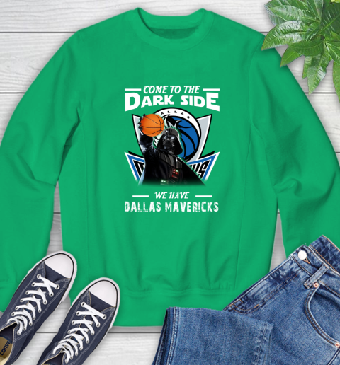 NBA Come To The Dark Side We Have Dallas Mavericks Star Wars Darth Vader Basketball Sweatshirt 7