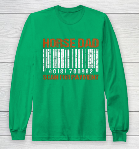 Horse Dad Scan For Payment Long Sleeve T-Shirt - Image 5