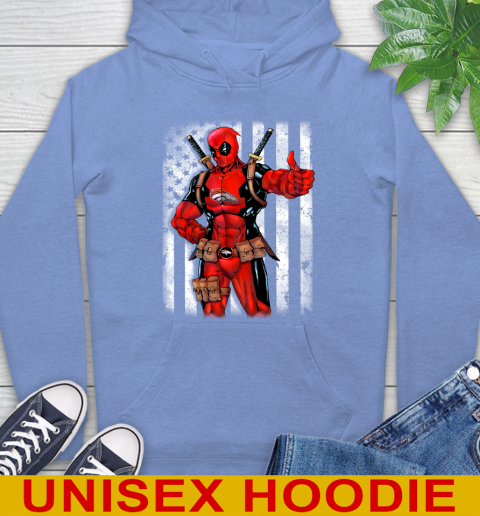 NFL Football Denver Broncos Deadpool American Flag Shirt Hoodie 11