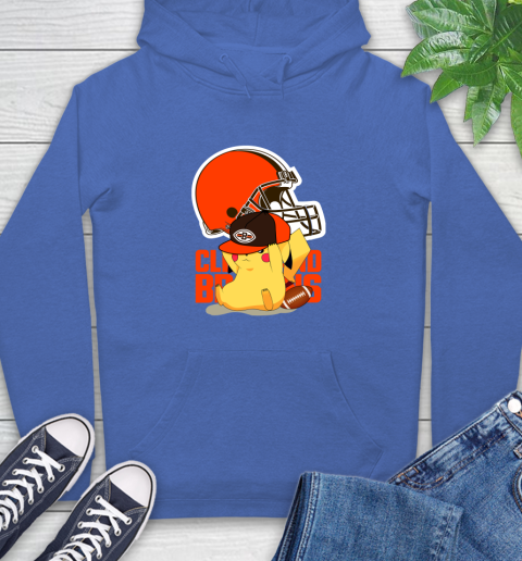 NFL Pikachu Football Sports Cleveland Browns Hoodie 9