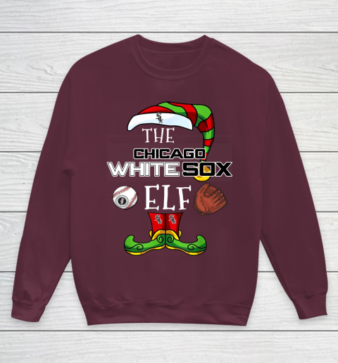 Chicago White Sox Christmas ELF Funny MLB Youth Sweatshirt 4