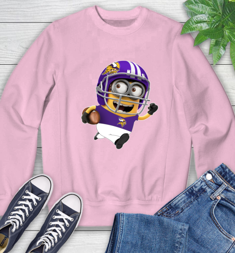 NFL Minnesota Vikings Minions Disney Football Sports Sweatshirt 9