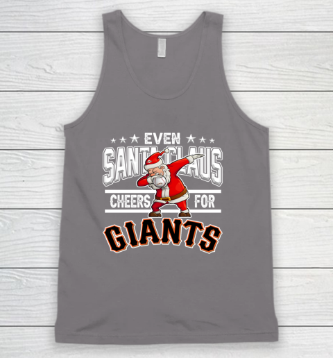 San Francisco Giants Even Santa Claus Cheers For Christmas MLB Tank Top 6