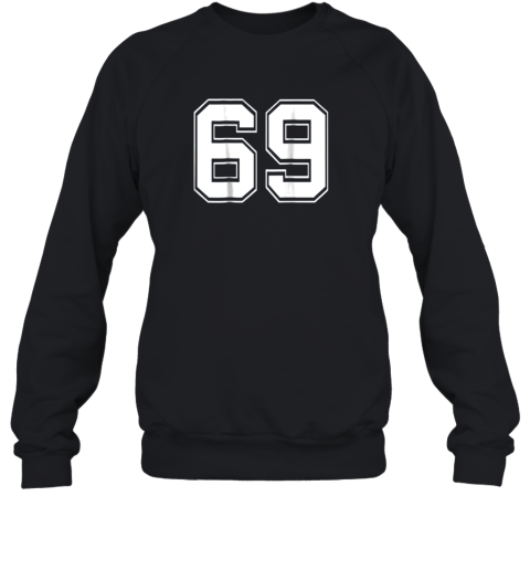 Number 69 Football Baseball Soccer Jersey Uniform Sweatshirt