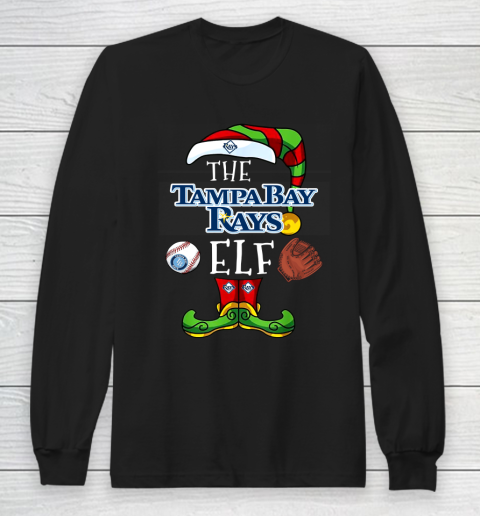 Tampa Bay Rays Christmas ELF Funny MLB Long Sleeve T-Shirt