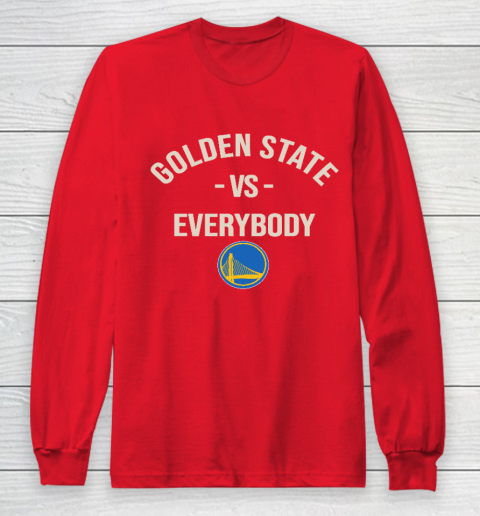 Golden State Warriors Vs Everybody Long Sleeve T-Shirt 7