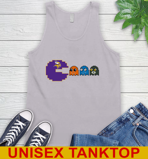 Minnesota Vikings NFL Football Pac Man Champion Tank Top 4