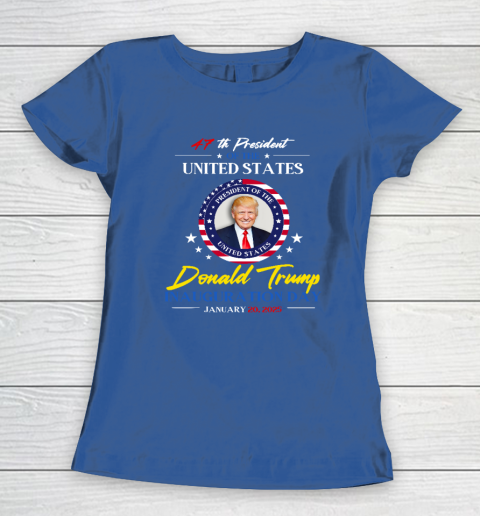 President Donald Trump Inauguration Day 2025 47th President Women's T-Shirt 6