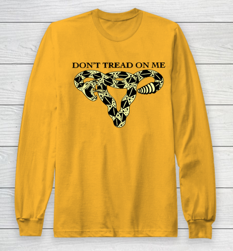 Don't Tread On Me Uterus Shirt Pro Choice Long Sleeve T-Shirt 2