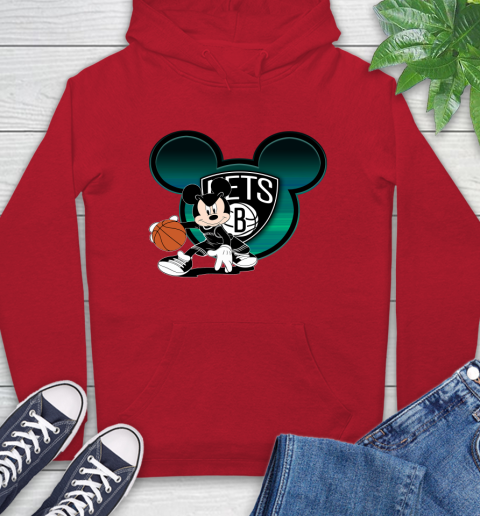 NBA Brooklyn Nets Mickey Mouse Disney Basketball Hoodie 10