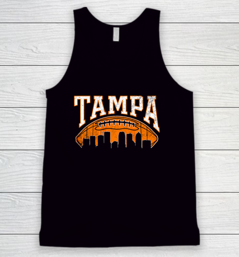 Vintage Tampa Bay Football Skyline Tank Top