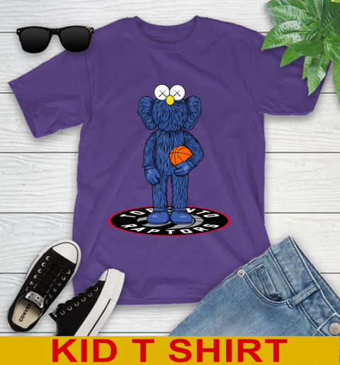 NBA Basketball Toronto Raptors Kaws Bff Blue Figure Shirt Youth T-Shirt 5 NBA Basketball Toronto Raptors Kaws Bff Blue Figure Shirt Youth T-Shirt - Image 5