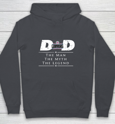 LA Clippers NBA Basketball Dad The Man The Myth The Legend Youth Hoodie - Image 6