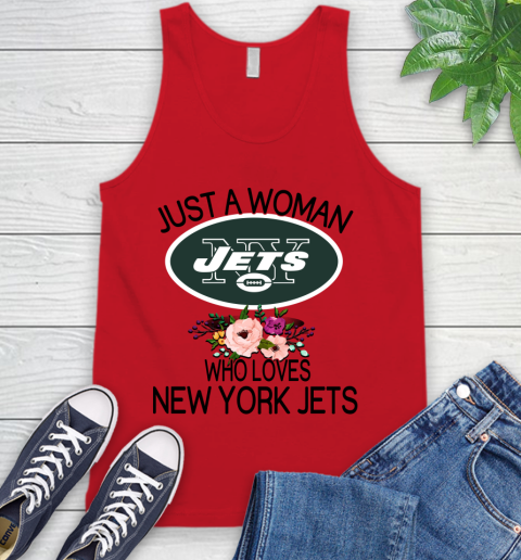 NFL Just A Woman Who Loves New York Jets Football Sports Tank Top 4