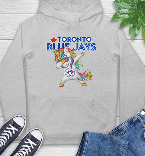 Toronto Blue Jays MLB Baseball Funny Unicorn Dabbing Sports Hoodie 6