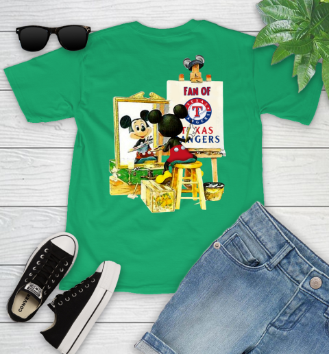 MLB Baseball Texas Rangers Mickey Drawing Shirt 100