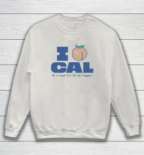 Bryan Woo I Peach Cal Be A Peach Vote For Big Dumper Sweatshirt 8