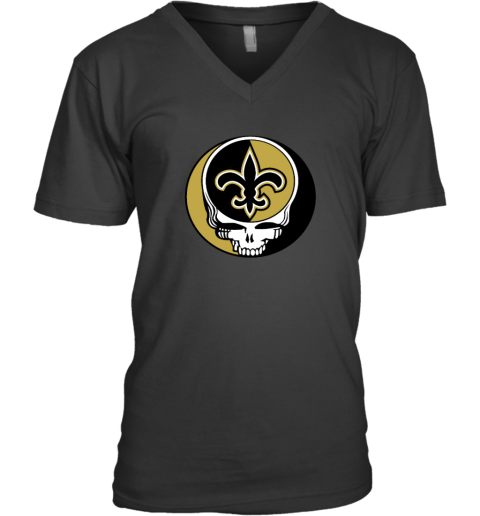 New Orleans Saints x Grateful Dead V-Neck T-Shirt