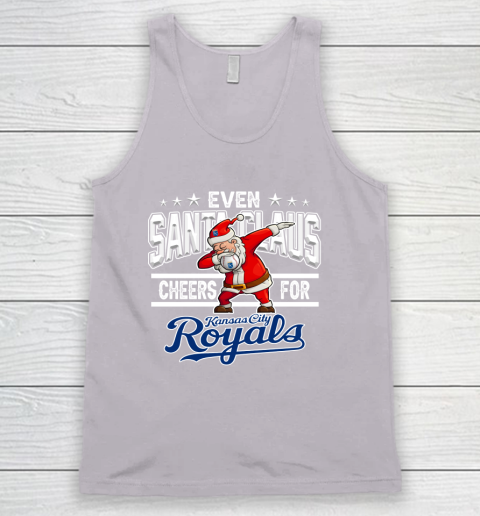 Kansas City Royals Even Santa Claus Cheers For Christmas MLB Tank Top 3