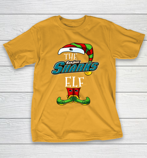 San Jose Sharks Christmas ELF Funny NHL T-Shirt 2