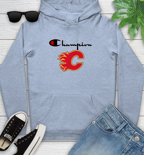 NHL Hockey Calgary Flames Champion Shirt Youth Hoodie 7