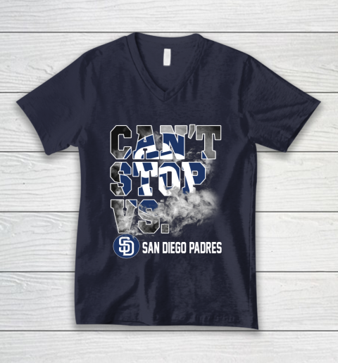 MLB San Diego Padres Baseball Can't Stop Vs Padres V-Neck T-Shirt 2