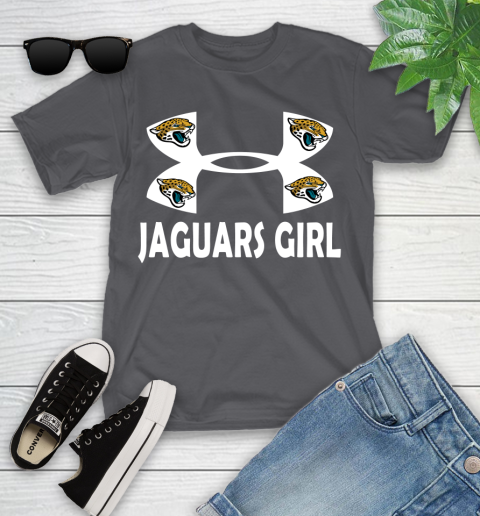 NFL Jacksonville Jaguars Girl Under Armour Football Sports Youth T-Shirt 6