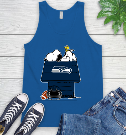 Seattle Seahawks NFL Football Snoopy Woodstock The Peanuts Movie Tank Top 5