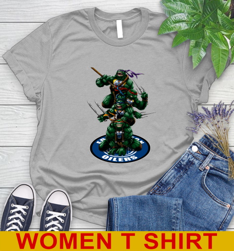 NHL Hockey Edmonton Oilers Teenage Mutant Ninja Turtles Shirt Women's T-Shirt 5