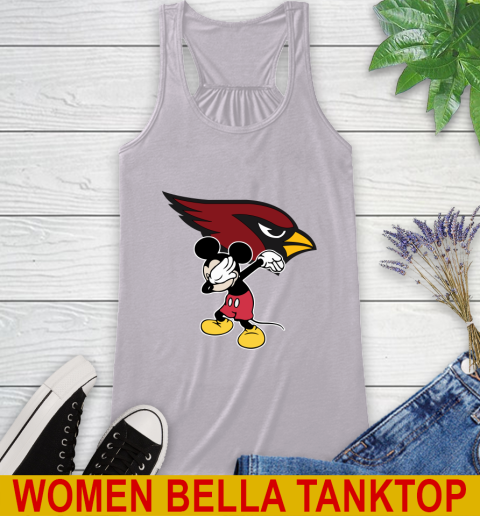 Arizona Cardinals NFL Football Dabbing Mickey Disney Sports Racerback Tank 5