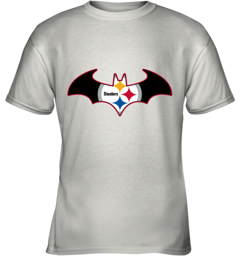 We Are The Pittsburgh Steelers Batman NFL Mashup Youth T-Shirt