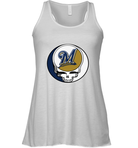 Milwaukee Brewers The Grateful Dead Baseball MLB Mashup Racerback Tank