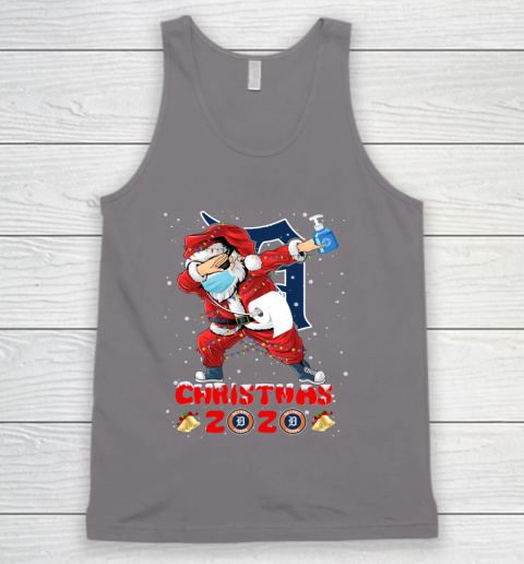 Detroit Tigers Funny Santa Claus Dabbing Christmas 2020 MLB Tank Top 6