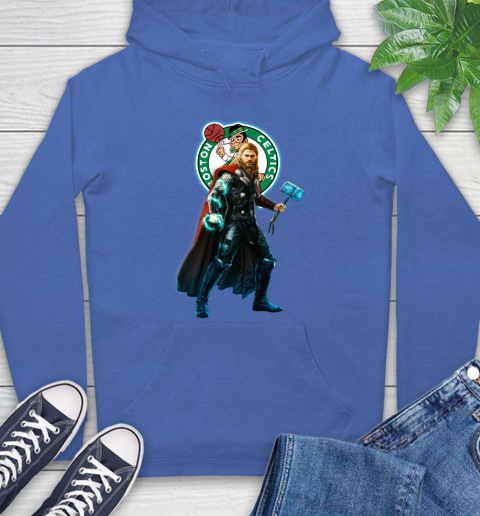NBA Thor Avengers Endgame Basketball Boston Celtics Hoodie 9
