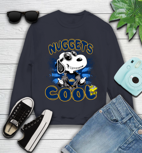 NBA Basketball Denver Nuggets Cool Snoopy Shirt Youth Sweatshirt 2