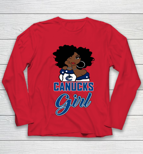 Vancouver Canucks Girl NHL Youth Long Sleeve 10