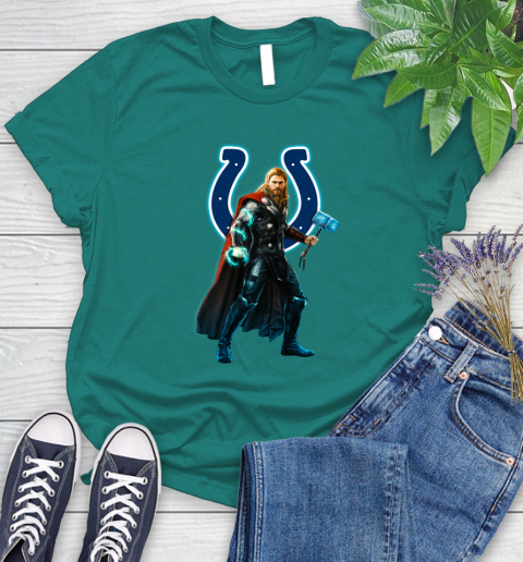 NFL Thor Avengers Endgame Football Indianapolis Colts Women's T-Shirt 12