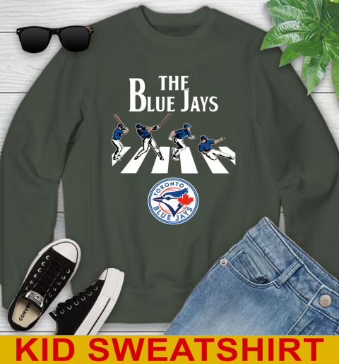 MLB Baseball Toronto Blue Jays The Beatles Rock Band Shirt Youth Sweatshirt 8