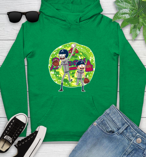 MLB Atlanta Braves Rick And Morty Baseball Sports Youth Hoodie 7