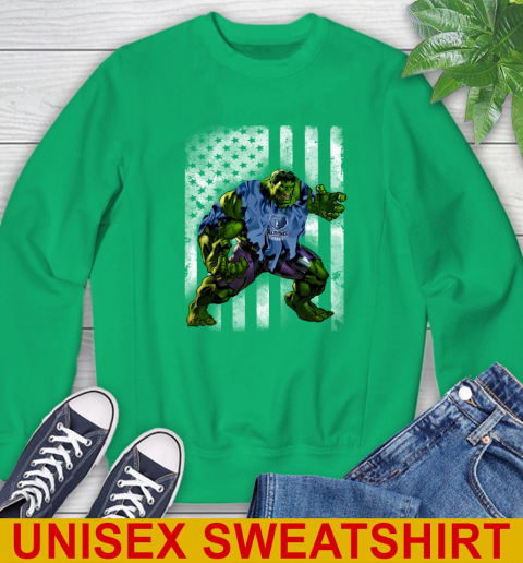 Memphis Grizzlies Hulk Marvel Avengers NBA Basketball American Flag Sweatshirt 8