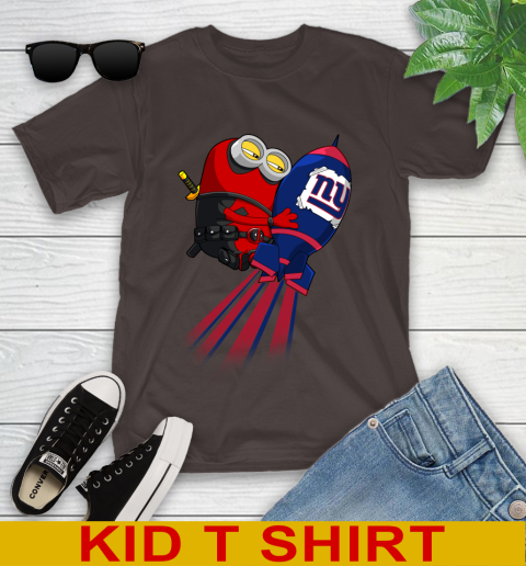 NFL Football New York Giants Deadpool Minion Marvel Shirt Youth T-Shirt 6