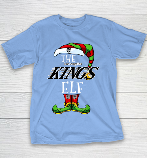 Los Angeles Kings Christmas ELF Funny NHL Youth T-Shirt 8