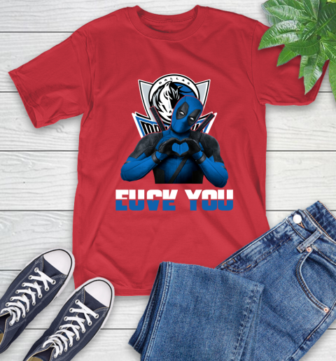 NBA Dallas Mavericks Deadpool Love You Fuck You Basketball Sports T-Shirt 11