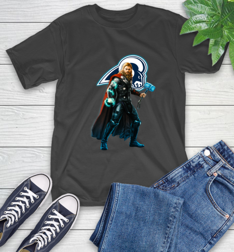 NFL Thor Avengers Endgame Football Los Angeles Rams T-Shirt 2
