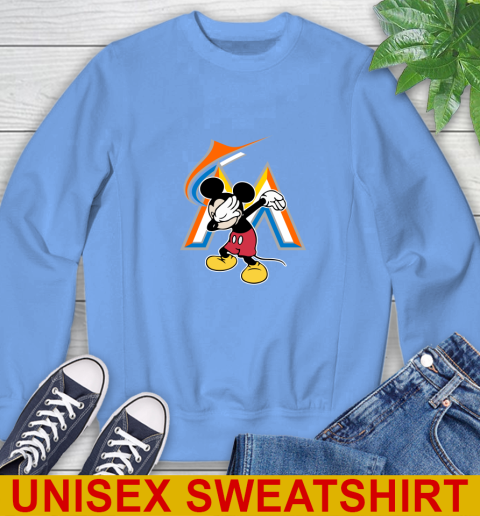Miami Marlins MLB Baseball Dabbing Mickey Disney Sports Sweatshirt 11