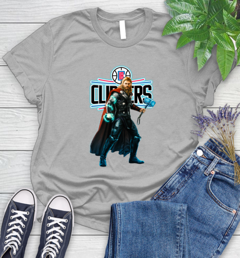 NBA Thor Avengers Endgame Basketball Los Angeles Clippers Women's T-Shirt 5